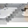 Mexen Yara freestanding fluted bathtub 170 x 75 cm, white, chrome overflow - 52861707500-01