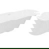 Mexen Yara freestanding fluted bathtub 170 x 75 cm, white, white overflow - 52861707500-20