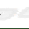 Mexen Yara freestanding fluted bathtub 170 x 75 cm, white, rose gold overflow - 52861707500-60