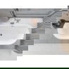 Mexen Yara freestanding fluted bathtub 170 x 75 cm, white, rose gold overflow - 52861707500-60