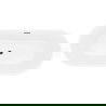 Mexen Yara free-standing grooved bathtub 170 x 75 cm, white, black overflow - 52861707500-70