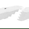 Mexen Yara free-standing grooved bathtub 170 x 75 cm, white, black overflow - 52861707500-70