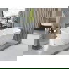 Mexen Yara free-standing grooved bathtub 170 x 75 cm, white, black overflow - 52861707500-70