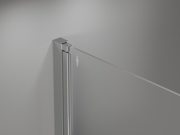 Mexen Mist-B 85 cm hinged shower door, transparent, chrome - 8A2-085-000-01-00