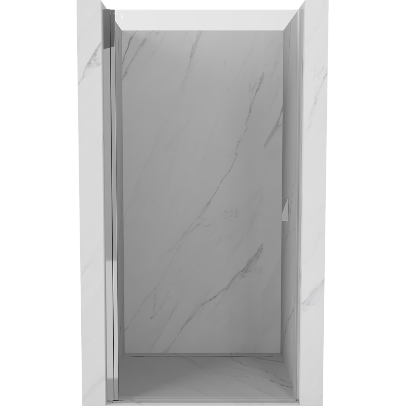 Mexen Mist-B 90 cm Hinged Shower Door, Transparent, Chrome - 8A2-090-000-01-00