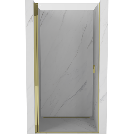 Mexen Mist-B 60 cm Hinged Shower Door, Transparent, Gold - 8A2-060-000-50-00