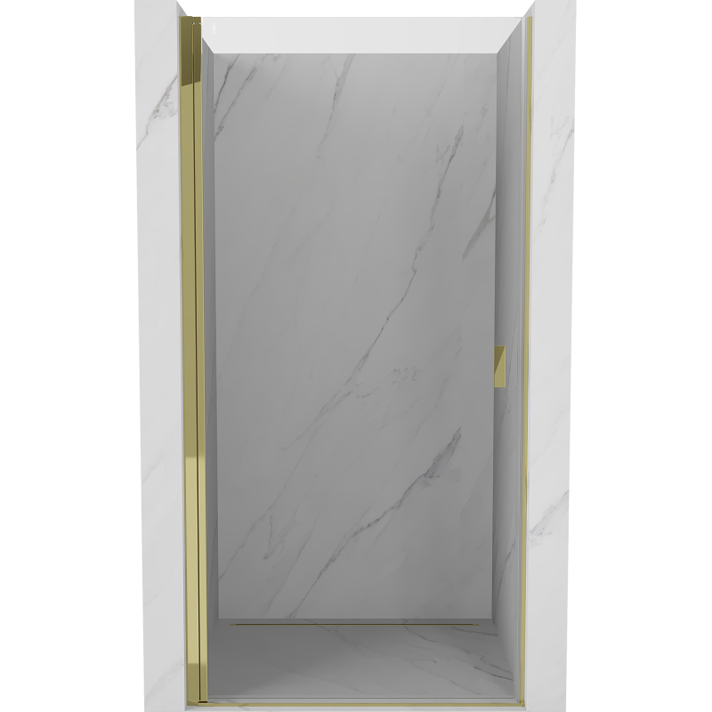 Mexen Mist-B 85 cm Hinged Shower Door, Transparent, Gold - 8A2-085-000-50-00
