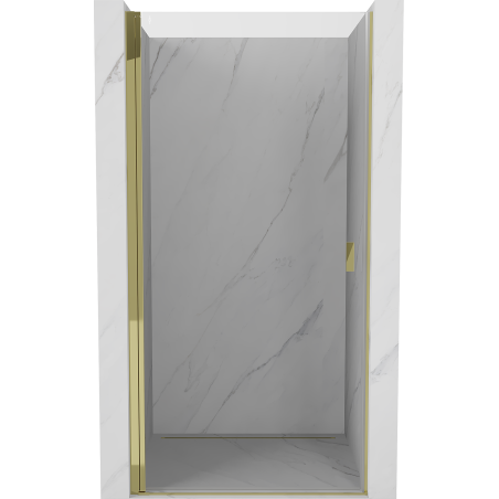 Mexen Mist-B 85 cm Hinged Shower Door, Transparent, Gold - 8A2-085-000-50-00