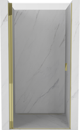 Mexen Mist-B 90 cm hinged shower door, transparent, gold - 8A2-090-000-50-00