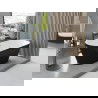 Mexen Yara freestanding ribbed bathtub 170 x 75 cm, white/black, golden overflow - 52861707575-50