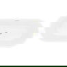 Mexen Yara freestanding fluted bathtub 170 x 75 cm, white/black, overflow in brushed gold - 52861707575-55