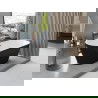 Mexen Yara freestanding fluted bathtub 170 x 75 cm, white/black, brushed copper overflow - 52861707575-65