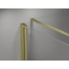Mexen Mist-F folding shower enclosure right 90 x 75 cm, transparent, brushed gold - 8A6T-090-075-55-00-P
