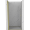 Mexen Mist-B 60 cm Hinged Shower Door, Transparent, Brushed Gold - 8A2-060-000-55-00