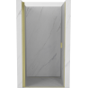 Mexen Mist-B 75 cm Pivot Shower Door, Transparent, Brushed Gold - 8A2-075-000-55-00