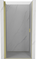 Mexen Mist-B hinged shower door 100 cm, transparent, brushed gold - 8A2-100-000-55-00