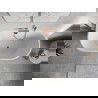 Mexen Oris freestanding wall-mounted fluted 150 x 75 cm, white, overflow pink gold - 52871507500-60
