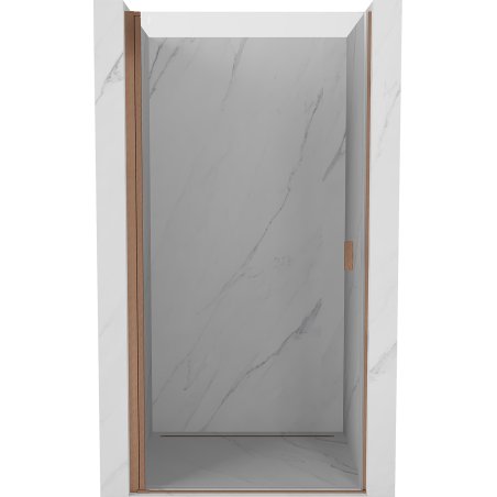 Mexen Mist-B hinged shower door 60 cm, transparent, brushed copper - 8A2-060-000-65-00