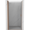 Mexen Mist-B 95 cm Hinged Shower Door, Transparent, Brushed Copper - 8A2-095-000-65-00