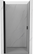Mexen Mist-B 60 cm Hinged Shower Door, Transparent, Black - 8A2-060-000-70-00