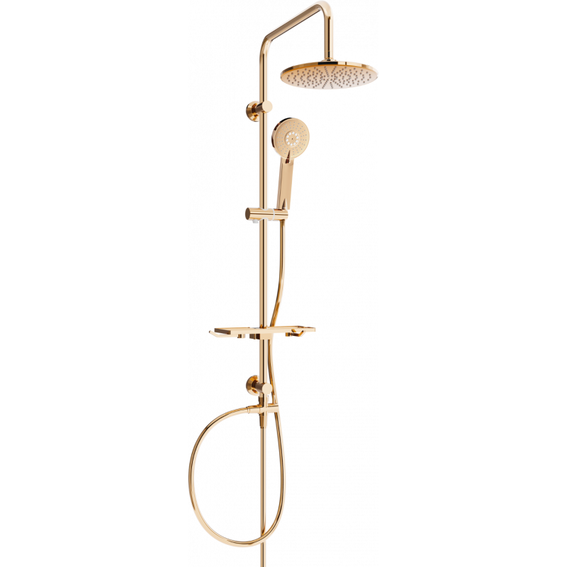 Mexen T40 shower column, Rose gold - 798404093-60