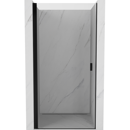 Mexen Mist-B 80 cm pivot shower door, transparent, black - 8A2-080-000-70-00