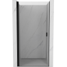 Mexen Mist-B 80 cm pivot shower door, transparent, black - 8A2-080-000-70-00