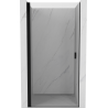 Mexen Mist-B 100 cm Hinged Shower Door, Transparent, Black - 8A2-100-000-70-00