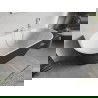 Mexen Oris freestanding against-wall fluted 150 x 75 cm, white/gray, white overflow - 52871507562-20