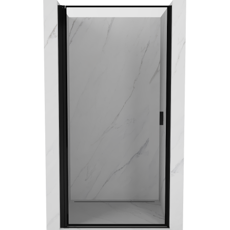 Mexen Mist-B left hinged shower door 100 cm, black frame, black - 8A2-100-000-70-70-L