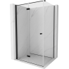 Mexen Mist-F Folding Shower Enclosure Left 85 x 90 cm, Transparent, Black - 8A6T-085-090-70-00-L