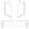 Mexen Mist shower screen 1-panel 80 x 150 cm, transparent, chrome - 8A9-080-001-01-00