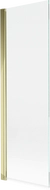 Mexen Mist 1-wing shower screen 60 x 150 cm, transparent, gold - 8A9-060-001-50-00