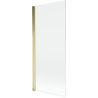 Mexen Mist shower screen 1-wing 80 x 150 cm, transparent, gold - 8A9-080-001-50-00