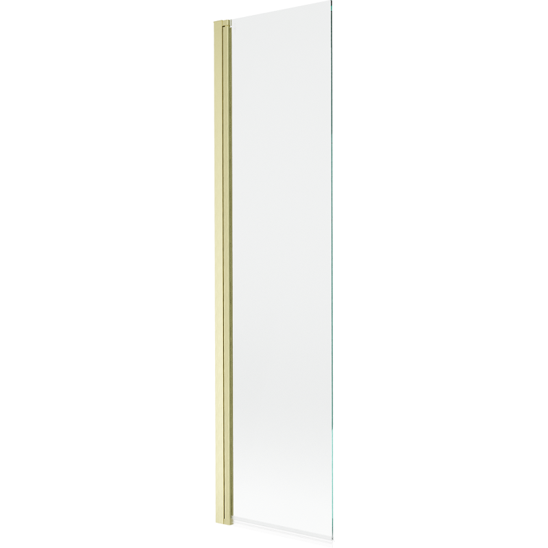 Mexen Mist 1-panel Shower Screen 50 x 150 cm, Transparent, Brushed Gold - 8A9-050-001-55-00