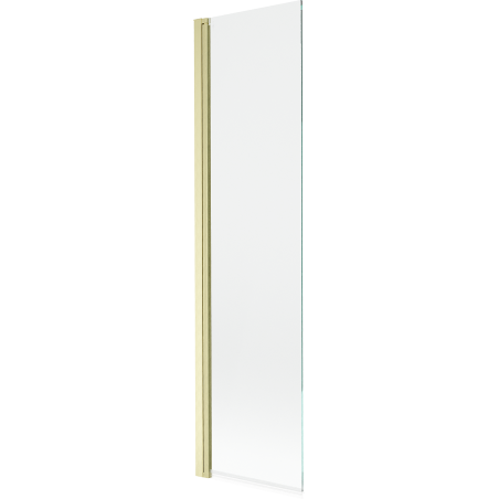 Mexen Mist 1-panel Shower Screen 50 x 150 cm, Transparent, Brushed Gold - 8A9-050-001-55-00