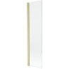 Mexen Mist 1-panel Shower Screen 50 x 150 cm, Transparent, Brushed Gold - 8A9-050-001-55-00