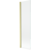 Mexen Mist 1-wing Shower Screen 50 x 150 cm, Transparent, Brushed Gold - 8A9-050-001-55-00