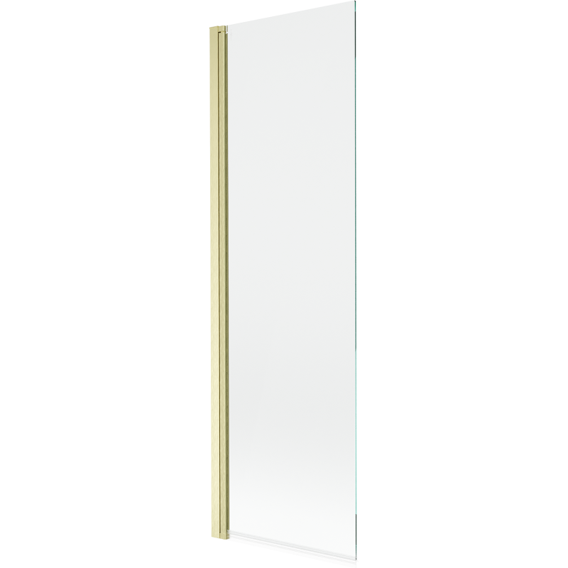Mexen Mist Single-Panel Bathtub Screen 60 x 150 cm, Transparent, Brushed Gold - 8A9-060-001-55-00