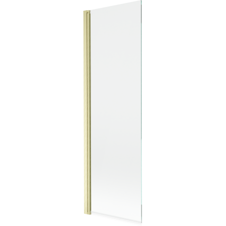 Mexen Mist Single-Panel Bathtub Screen 60 x 150 cm, Transparent, Brushed Gold - 8A9-060-001-55-00