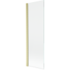 Mexen Mist 1-panel shower screen 60 x 150 cm, transparent, brushed gold - 8A9-060-001-55-00