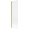 Mexen Mist Single-Panel Bathtub Screen 60 x 150 cm, Transparent, Brushed Gold - 8A9-060-001-55-00