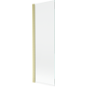 Mexen Mist 1-wing shower screen 70 x 150 cm, transparent, brushed gold - 8A9-070-001-55-00