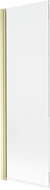 Mexen Mist 1-wing shower screen 70 x 150 cm, transparent, brushed gold - 8A9-070-001-55-00