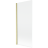 Mexen Mist 1-wing shower screen 80 x 150 cm, transparent, brushed gold - 8A9-080-001-55-00
