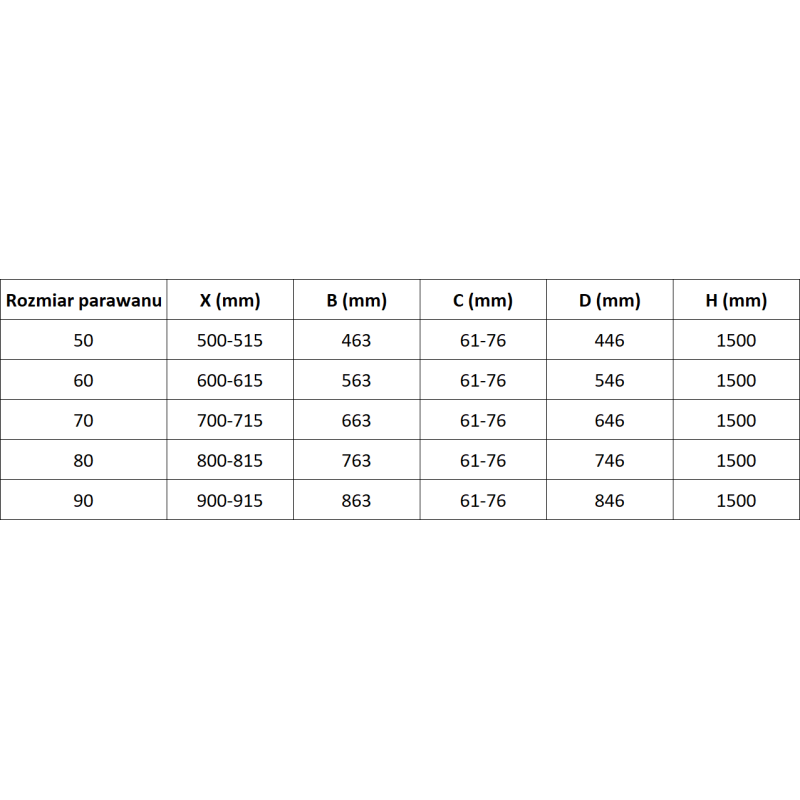 Mexen Mist 1-panel shower screen 90 x 150 cm, transparent, brushed gold - 8A9-090-001-55-00