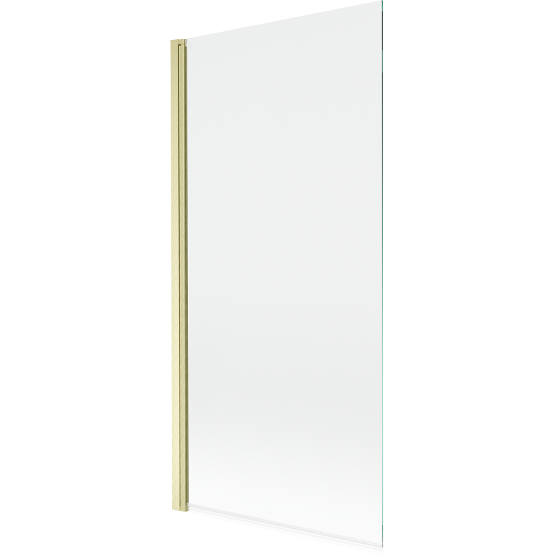 Mexen Mist 1-panel shower screen 90 x 150 cm, transparent, brushed gold - 8A9-090-001-55-00