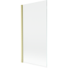 Mexen Mist shower screen 1-wing 90 x 150 cm, transparent, gold brushed - 8A9-090-001-55-00