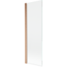 Mexen Mist 1-wing shower screen 60 x 150 cm, transparent, brushed copper - 8A9-060-001-65-00