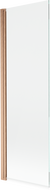 Mexen Mist 1-wing shower screen 60 x 150 cm, transparent, brushed copper - 8A9-060-001-65-00